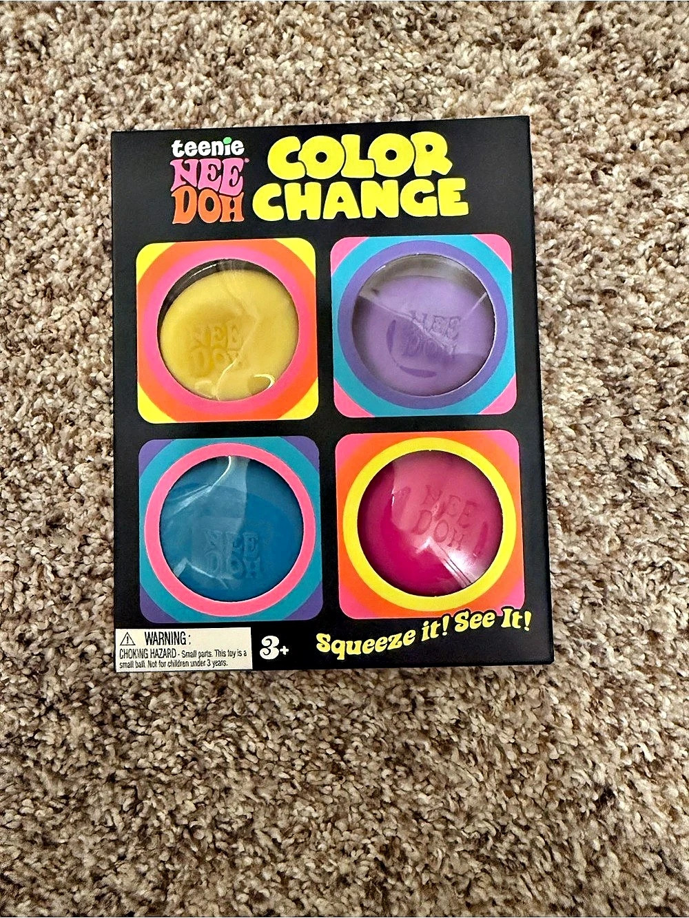 teenie NeeDoh Color Change NeeDoh Set Multicolor Like New